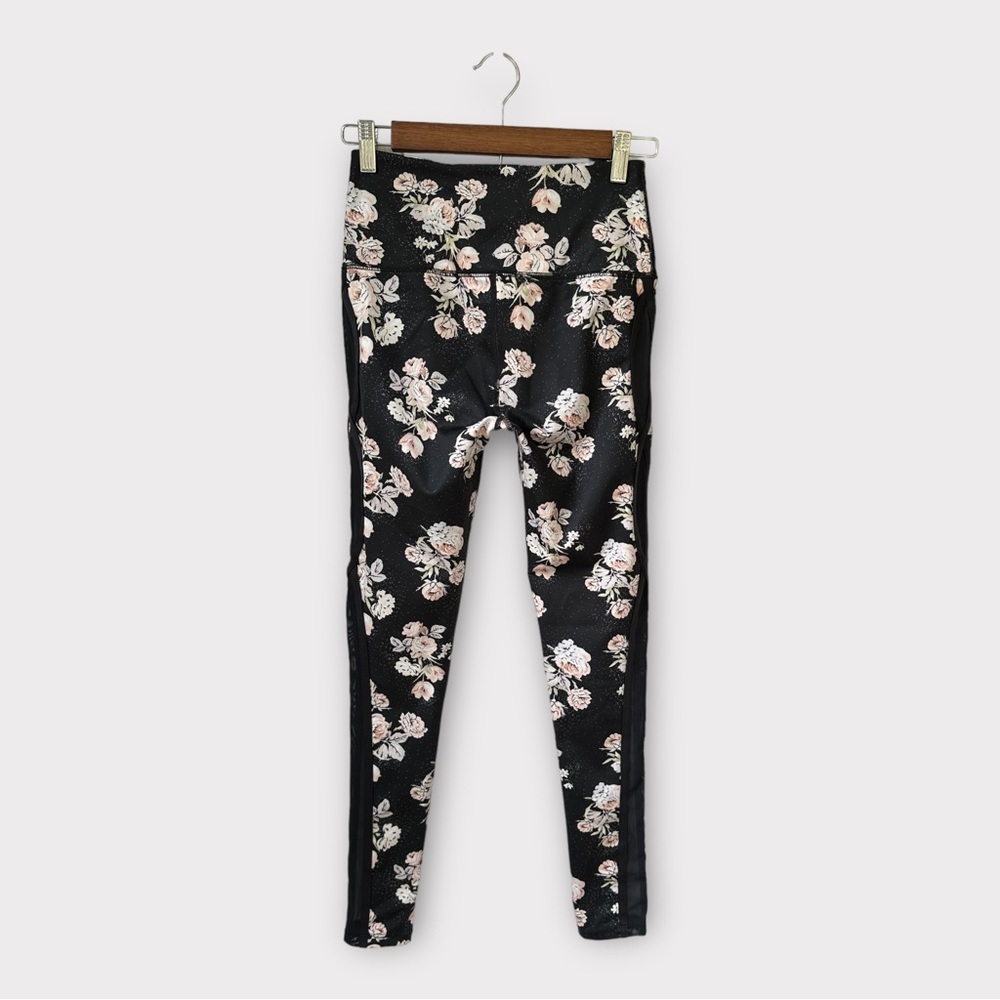 Free People Movement Liza Floral Mesh Leggings, size XS